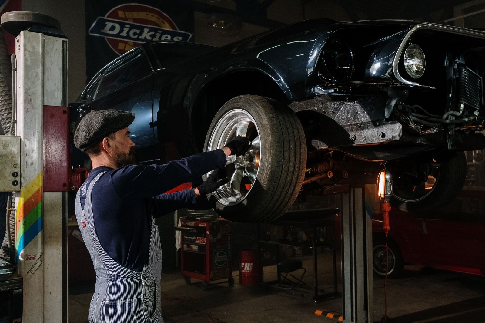 AutoRev technician on a car